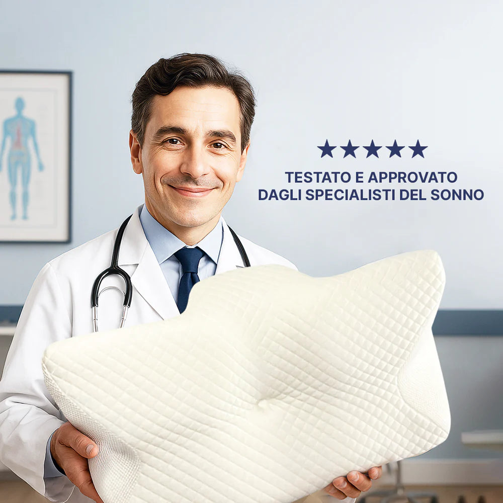 Cuscino ortopedico sollievo cervicale - dormi come non fai da tempo.